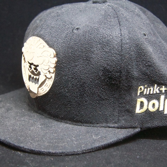 My Pink Dolphin Baseball Hat Gold on Black main image 4